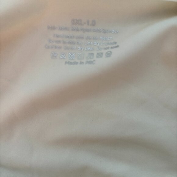 Senobra Pullover Smooth Back & Wide  Straps Bra Cream & Green -Sz 5XL - NEW/TAG - Picture 3 of 4